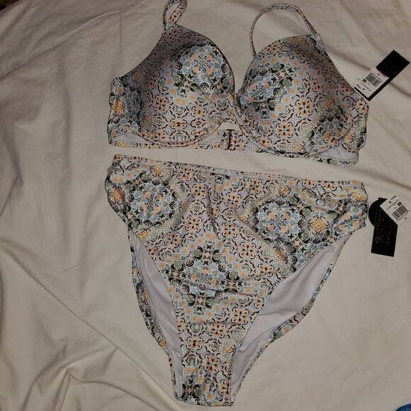 NWT Ibiza Geometric Print Bikini Set 3X - Picture 3 of 8